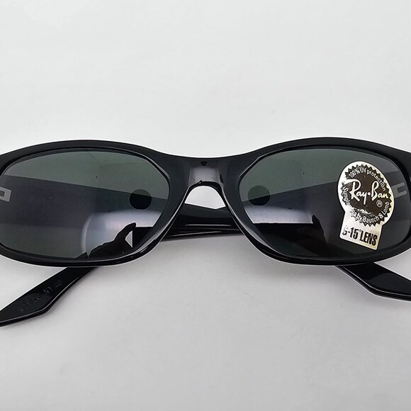 Ray-Ban B&L W1926 XYAO Black Frame G-15 Green Glass Lens Cat Eye Sunglasses 55mm main image 14